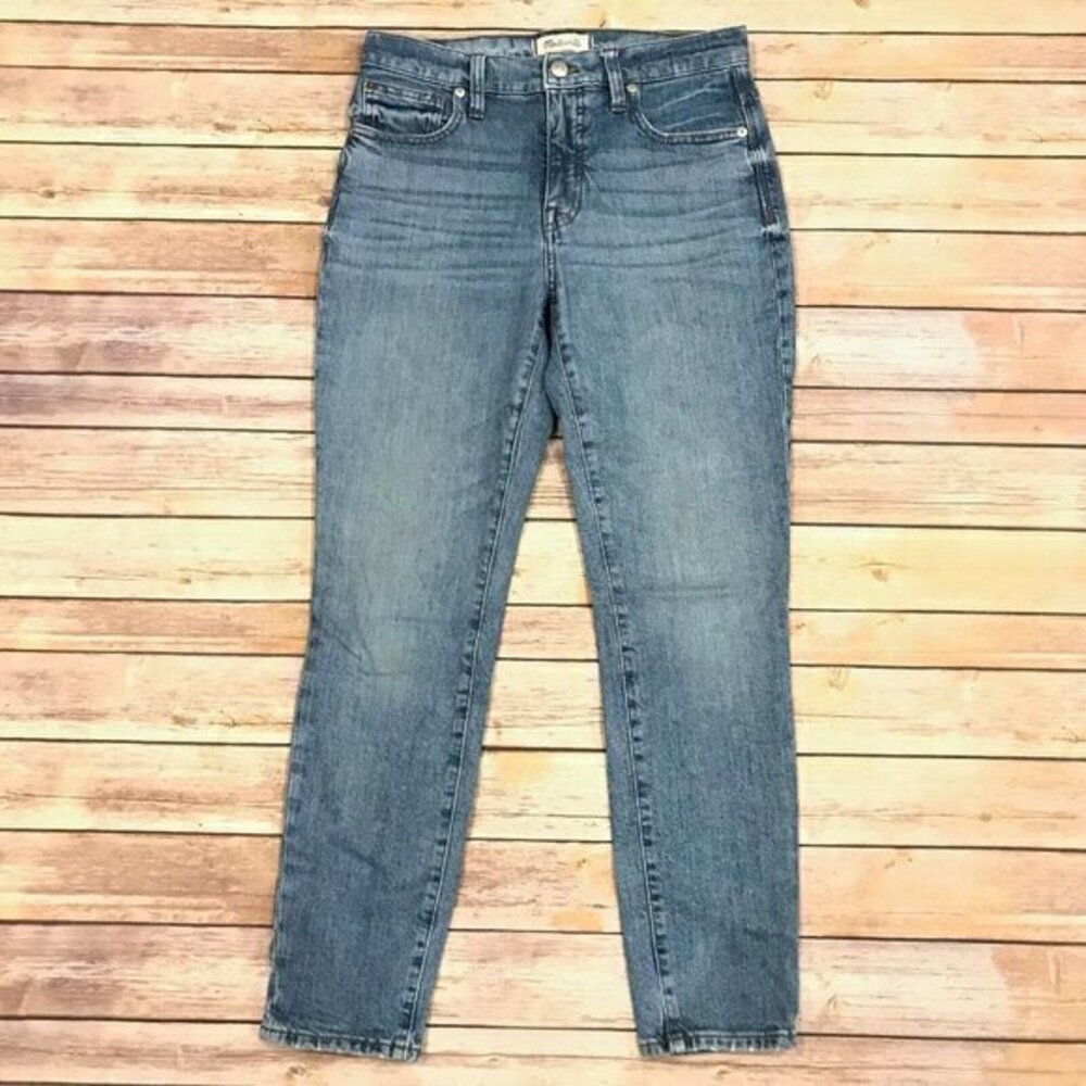 Madewell 9 Inch High Rise Skinny Jeans in Comfort Stretch Light Wash